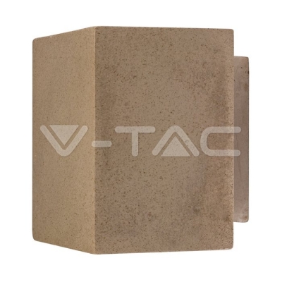 Стенна Лампа G9 Бетон Квадрат Светло Сив