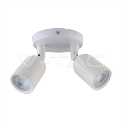 2 x GU10 Стенна Лампа Бяло Тяло