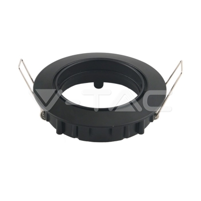 GU10 Корпус Луна Кръг Оринтируема Черна