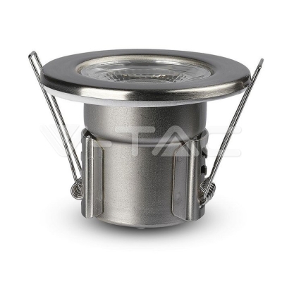 5W LED Луна Пожароустойчива Никел Димираща 3000К