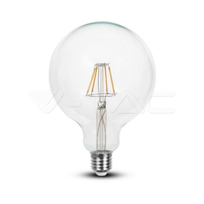 LED Крушка 6W Filament E27 G125 6400K