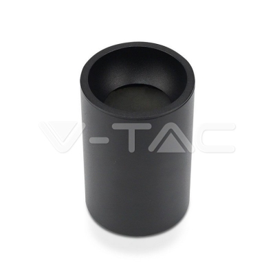 GU10 Отливка Външен Монтаж Черна Ф70