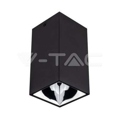 GU10 Корпус Квадрат Черно, Хром