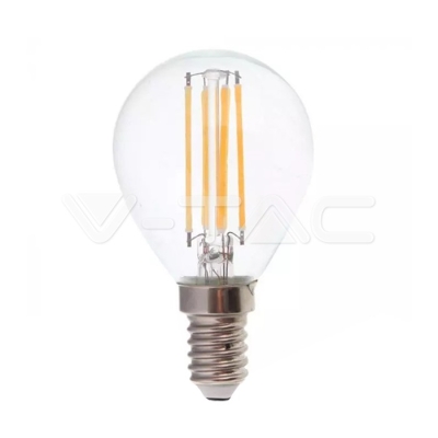 LED Крушка 6W Filament E14 P45 6400К 130lm/W