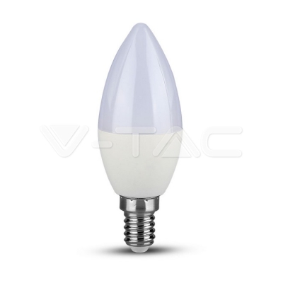 LED Крушка - SAMSUNG Чип 5.5W E14 C37 Кендъл Димираща 6400K