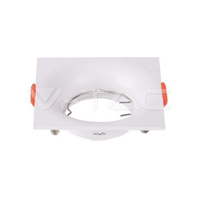 GU10 Корпус Квадрат Бял