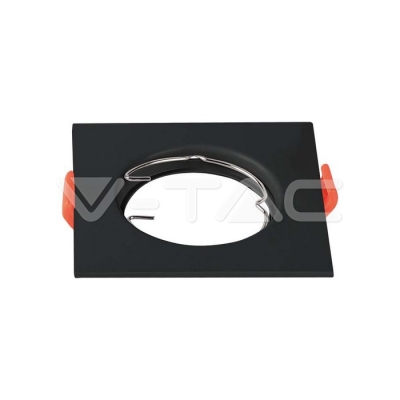 GU10 Корпус Квадрат Черен