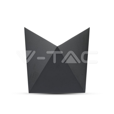 5W Стенна Лампа Черна  IP65 Една Посока 3000К