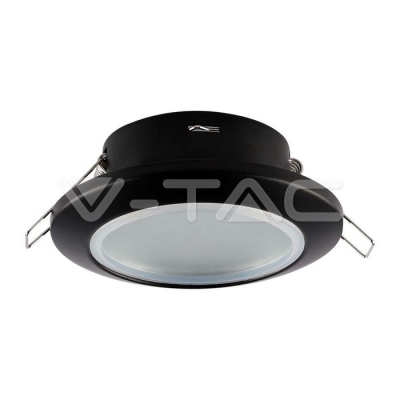 GU10 Корпус Кръг Черен