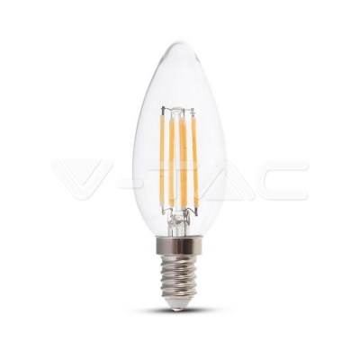 LED Крушка 4W Filament E14 Кендъл Димиращ 3000K