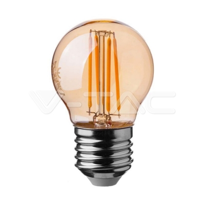 LED Крушка 4W Filament E27 G45 Amber Cover 2200К