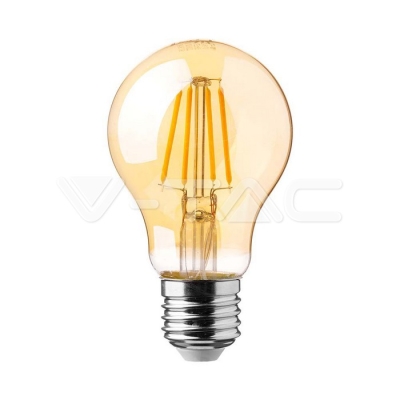 LED Крушка 12W Filament E27 A60 Амбър 2200К