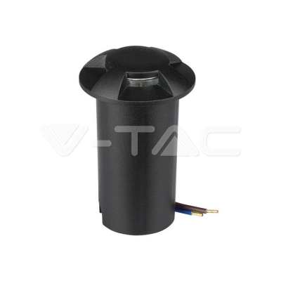 1W LED Осветител за Стъпала Черен Четирипосочен 6400К