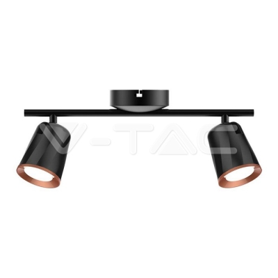 12W LED Двойна Спот Лампа 4000К Черна