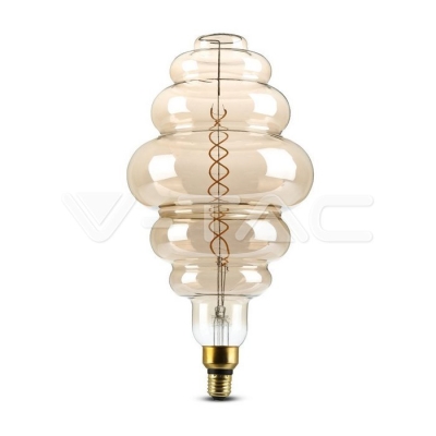 LED Крушка 8W  Filament E27 S200 Димиращ Двойно опушен 1800K
