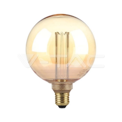 LED Крушка 4W Filament  E27 G125 Амбър ART 1800К