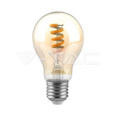 LED Крушка 4W E27 Filament A60 Aмбър 1800К