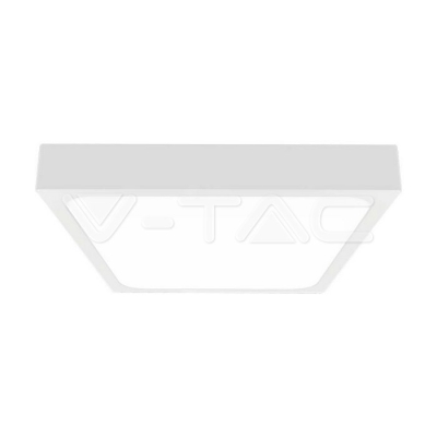24W LED Плафон Квадрат Бяла Рамка 6400К IP44
