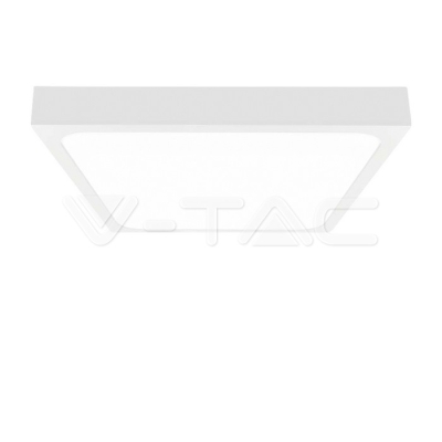 30W LED Плафон Квадрат Микровълнов Сензор Бяла  Рамка 4000К IP44