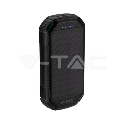 30000mAh Външна Батерия Солар Безжично Зареждане Черна