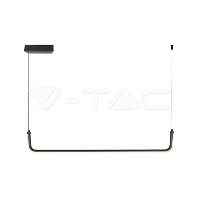 LED Осветител 12W Висящ Черен 4000K