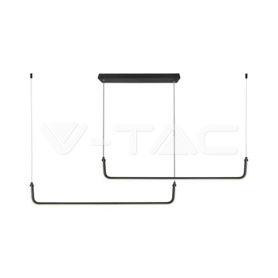 LED Осветител 24W 4000K Черен Кръг