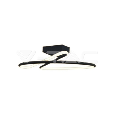 LED Осветител 20W Кръг 4000K Черен Кръг