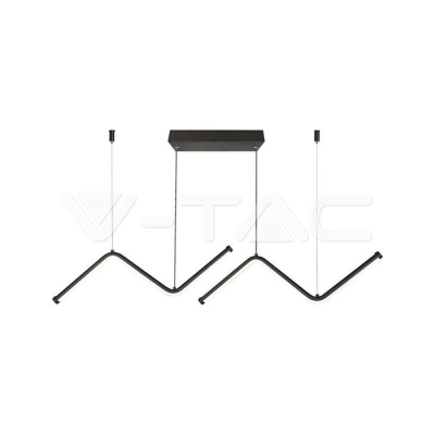 LED Осветител 12W Извивки Черен 4000K