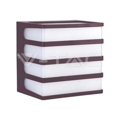 8W LED Стенен Аплик 4000К Кафяв