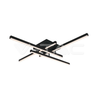 LED Осветител 38W Плафон 850x850x105мм 3000K Черен