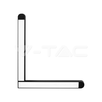 25W LED Магнитен Осветител L Форма 4000K Черно Тяло