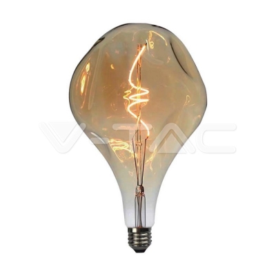 LED Крушка 4W Filament Спирала A165S 2700K Амбър