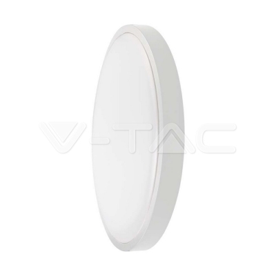 18W LED Плафон Кръг Бяла Рамка 3000К IP44