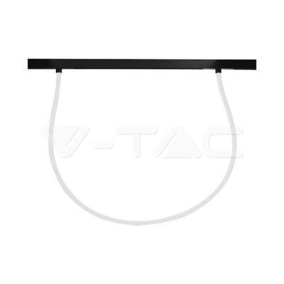 24W LED Smart Магнитен Релсов Осветител Гъвкав 2м CCT: 3в1 Димиращ Черно Тяло