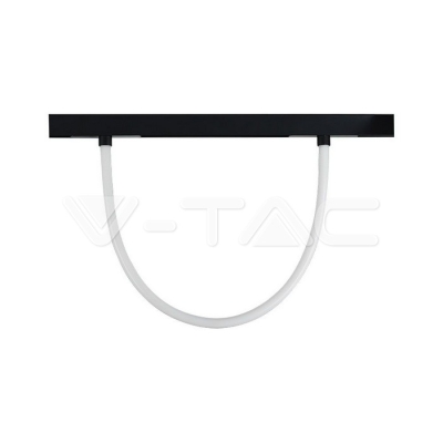 12W LED Магнитен Релсов Осветител Гъвкав 1м. CCT: 3000K Димиращ Черно Тяло