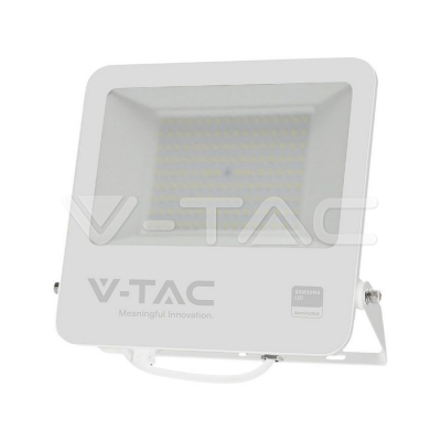 100W LED Прожектор SAMSUNG Чип 1м Кабел Бяло Тяло 4000K