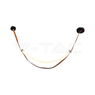 12W LED Пендел Дизайн Кафяво + Черно Тяло