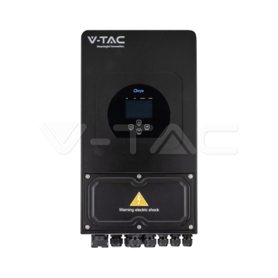 6kW Хибриден Моно Инвертор Черен 10г. гаранция