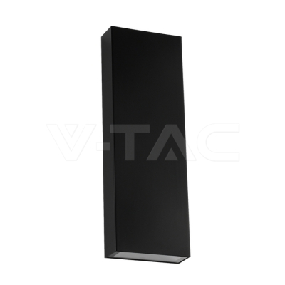 8W Стенна Лампа Нагоре & Надолу Черно Тяло 4000К IP65