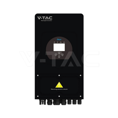 5kW Хибриден Инвертор Монофазен 10г. Гаранция Черен