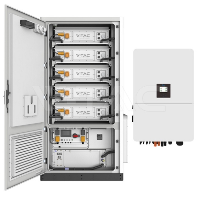 233kWh Батерия Сет Високо Напрежение (Liquid Cooling) OLITER IP65 + Deye 80kW Инветор