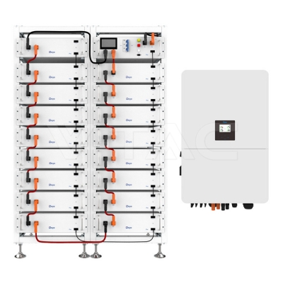 81.92kWh Батерия Сет Високо Напрежение IP20 Deye BOS-G Pro + Deye 80kW Инветор
