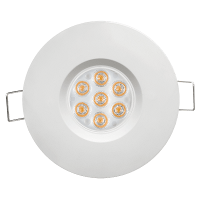 ULTRALUX -LED ЛУНА ЗА ВГРАЖДАНЕ 6.5W, 2700K, 220-240V AC, ТОПЛА СВЕТЛИНА, 45°, IP44  - LLVN6527WH