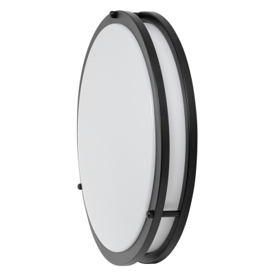 ULTRALUX - Декоративна LED плафониера 12W, 4200K, 220-240V AC, черна, кръг, IP20 - SPMR1242BL