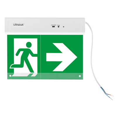 ULTRALUX- Указателна LED табела с вградена батерия Ni-Cd 400mAh/3.6V, 220V-240V AC, 1.5W, 6500K - LET1565M