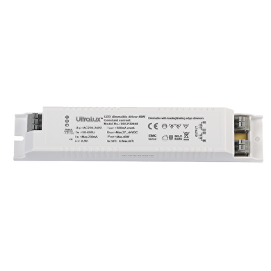 ULTRALUX - DDLP22040 ДИМИРАЩ TRIAC ДРАЙВЕР ЗА LED ОСВЕТЛЕНИЕ 40W/850MA DC