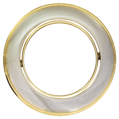 ULTRALUX - ЛУНА ЗА ВГРАЖДАНЕ КРЪГ, GU10, ПОДВИЖНА, САТИНИРАН НИКЕЛ/ЗЛАТО, АЛУМИНИЙ, IP20 -  FPGU10SNG