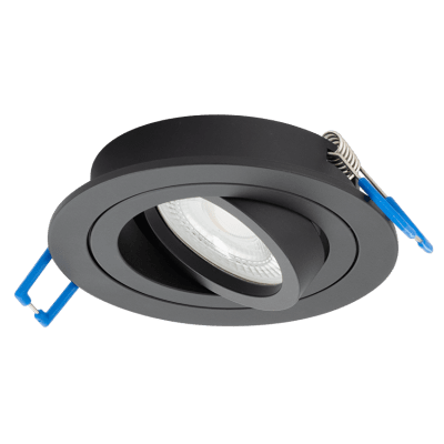 ULTRALUX -ЛУНА ЗА ВГРАЖДАНЕ КРЪГ, GU10, ПОДВИЖНА, БЯЛ, IP20 - FPRGU10BL