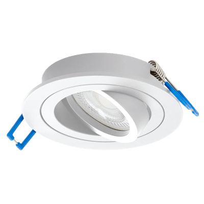 ULTRALUX - ЛУНА ЗА ВГРАЖДАНЕ КРЪГ, GU10, ПОДВИЖНА, ЧЕРНA, IP20 - FPRGU10WH