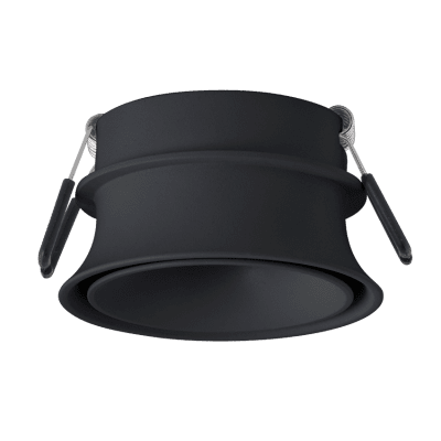 ULTRALUX - ДЕКОРАТИВНА ЛУНА ЗА ВГРАЖДАНЕ С НИСКО НИВО НА ЗАСЛЕПЯВАНЕ С ВТОРИ ОСВЕТЕН ДЕКОРАТИВЕН КРЪГ, ЧЕРЕН - FR2KGU10BL